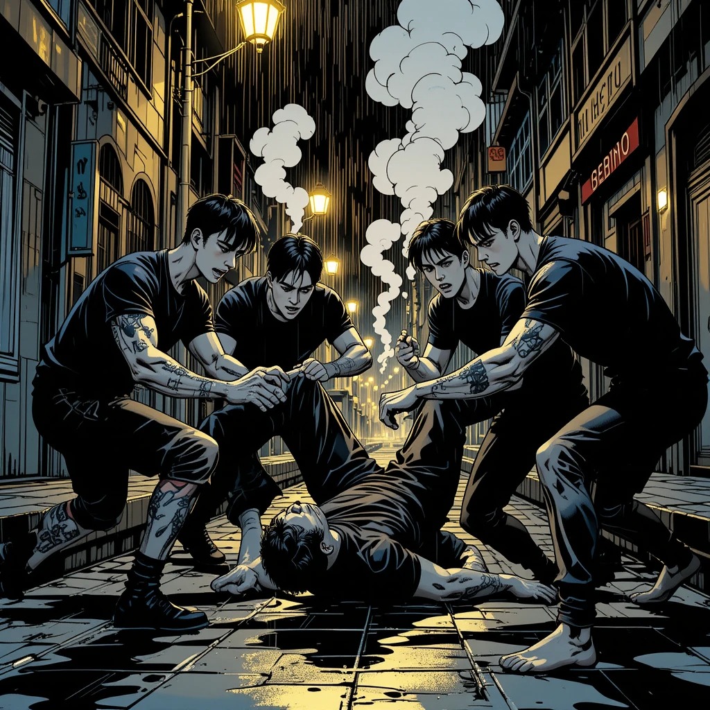 Via Oberdan, Colleferro — Ore 3:05 | Esterno, pioggia leggera